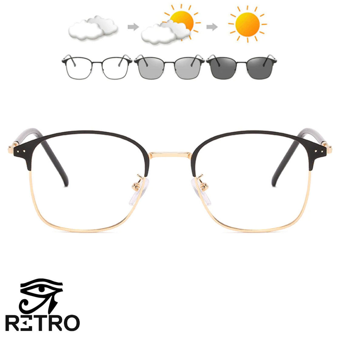 Gafas Optica Original Retro® Horus Transition Fotocromaticos